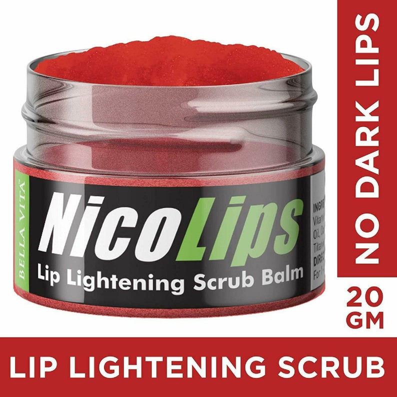 NicoLips Organic PINK LIP BALM Scrub Lightening & Brightening Etsy