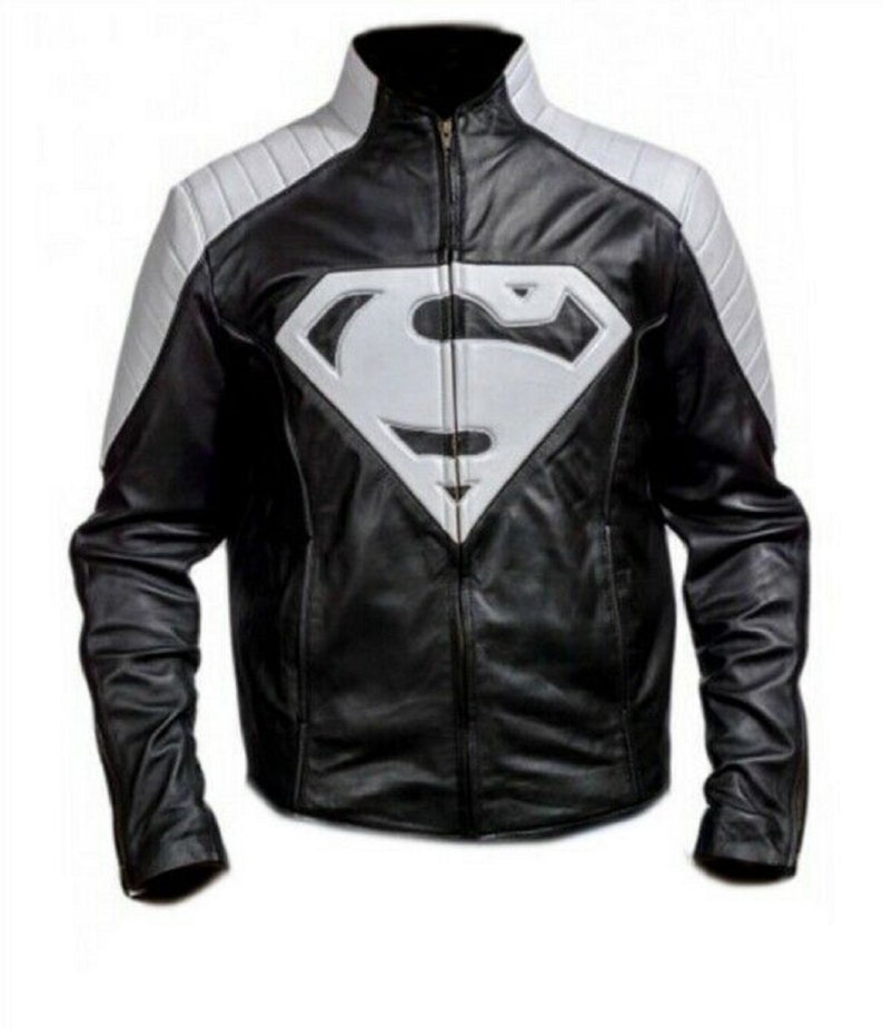 Noora Batman Arkham Knight Game Black /& WHite Leather Jacket Cosplay Costume BLACK FRIDAY Party Coat SJ3