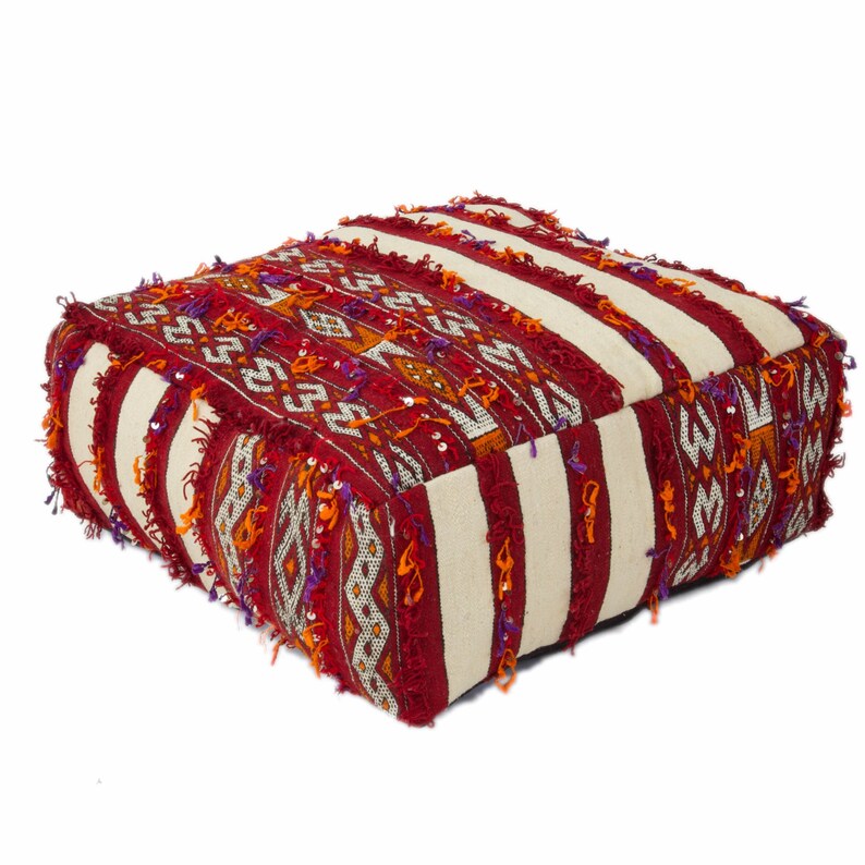 Moroccan Kilim Berber Floor Pillow Etsy
