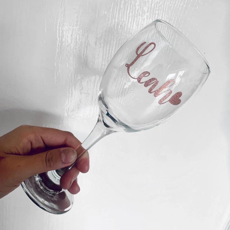 Personalised Novelty Wine Glass Etsy