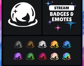 Emblemas e Emotes do Stream de Valorant da Astra Nebula (Arquivo Digital)