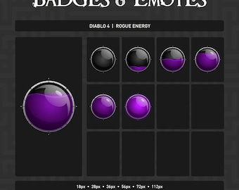 Diablo 4: Emblemas e Emotes de Fluxo de Energia para Ladino (Arquivo Digital)