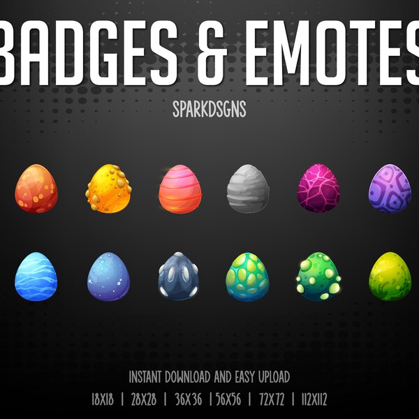 Egg Emotes Twitch Etsy