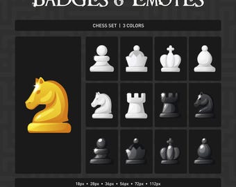 Emblemas e emotes de xadrez para Steam (arquivo digital)