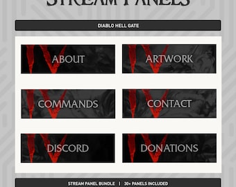 Painéis de transmissão ao vivo de Diablo Hell Gate | Mais de 30 painéis incluídos