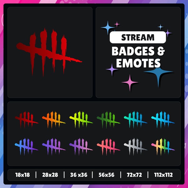 DBD Five Count | Scratches | Dead by Daylight | Twitch - YouTube - Discord - Kick | Sub Badges - Points - Bits - Emotes | Streaming