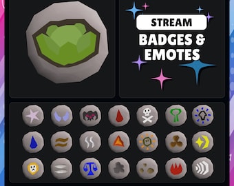 OSRS Runes | ALL Runes Included | Old School Runescape | Twitch - YouTube - Discord - Kick | Sub Badges - Points - Bits - Emotes | Streaming