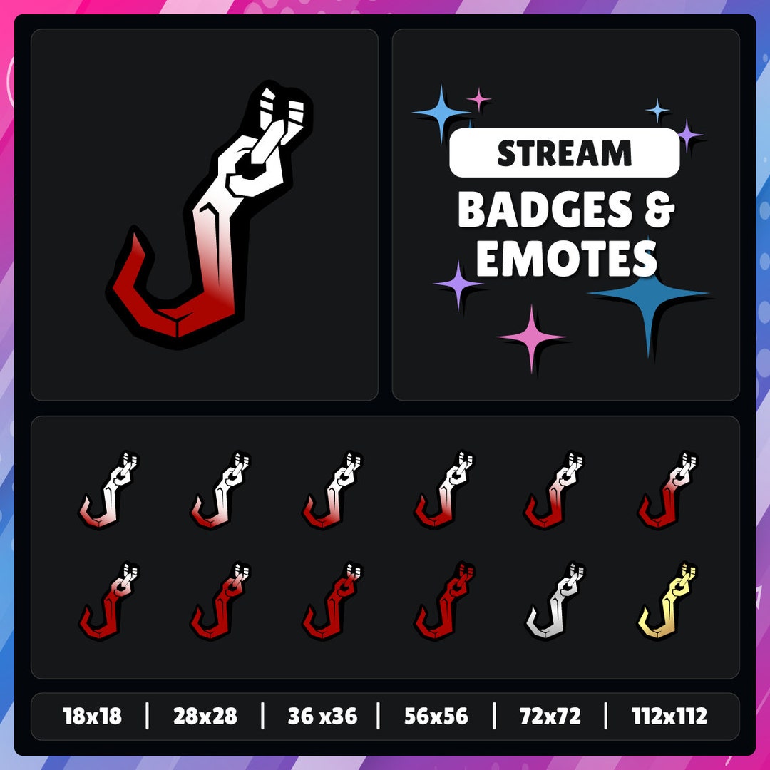 DBD Hooks Dead by Daylight Twitch Youtube Discord Kick Sub Badges Points Bits Emotes Streaming