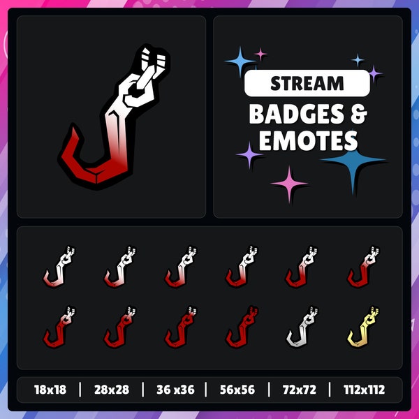 DBD Hooks | Dead by Daylight | Twitch - YouTube - Discord - Kick | Sub Badges - Points - Bits - Emotes | Streaming