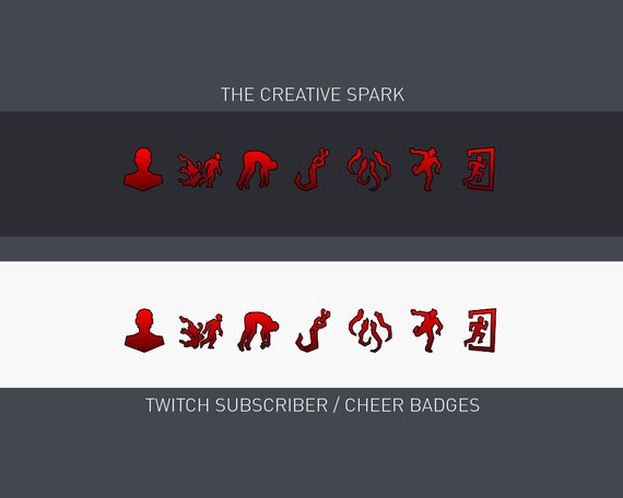 Dead By Daylight Theme 6 1 Bonus Twitch Sub Cheer Badges Etsy