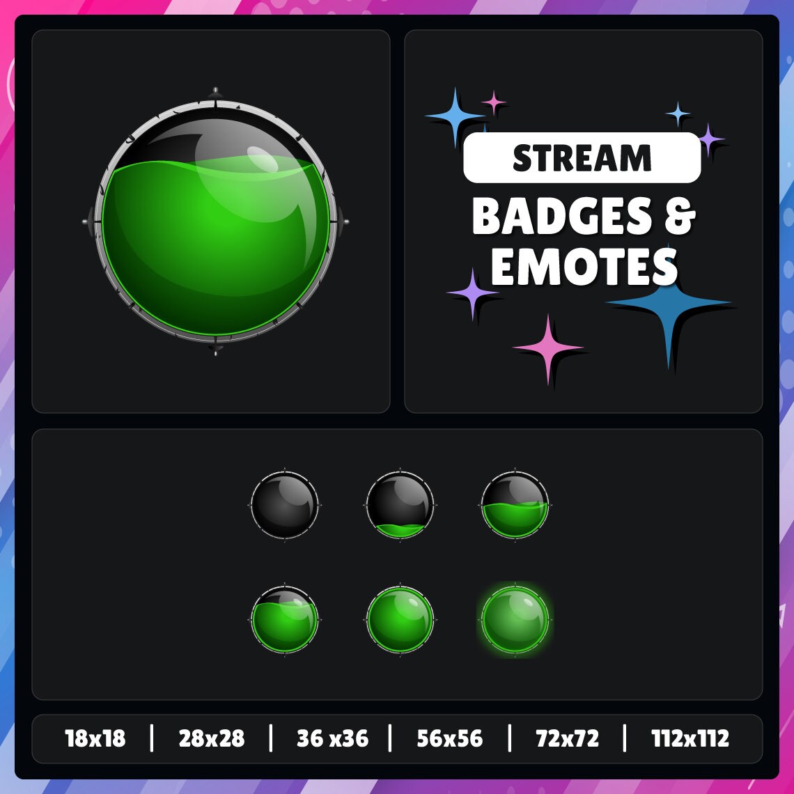 Druid Spirit | Diablo 4 | Blizzard | Twitch - YouTube - Discord - Kick | Sub Badges - Points - Bits - Emotes | Streaming
