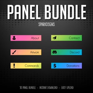 Multicolored | 30 Panels | Twitch - Kick - YouTube | Streaming