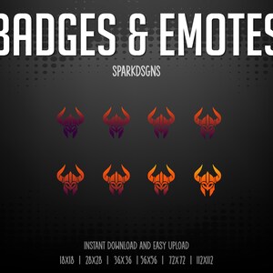 Barbarian | Diablo 4 | Class Icon | Blizzard | Twitch - YouTube - Discord - Kick | Sub Badges - Points - Bits - Emotes | Streaming