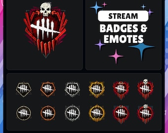 DBD Ranks Stream Badges & Emotes (Digital File)