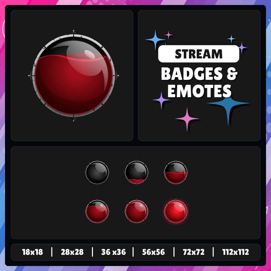 Health | Diablo 4 | Blizzard | Twitch - YouTube - Discord - Kick | Sub Badges - Points - Bits - Emotes | Streaming