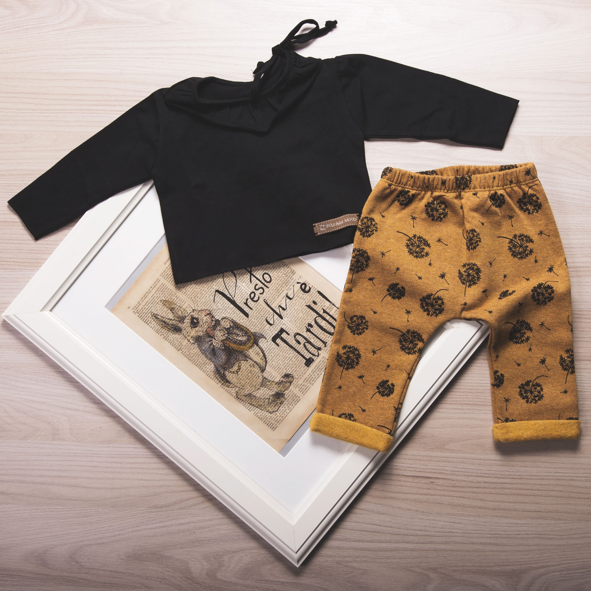 OFFERTA 50% Pantaloni Cavallo Basso Bebè Con Tasca Fru Fru | Etsy