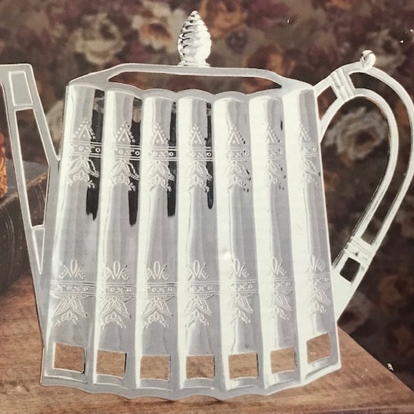 Museum Re-Creations by Godinger Silver Plated Teapot Trivet with Original Box Paul Revere Design #6002 1992