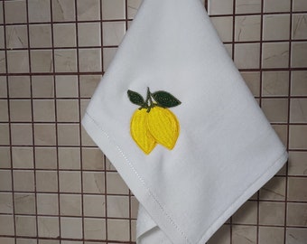 Set Of 3 Lemon Kitchen Towels New Orleans Carnival Hand Towels Set of %100 Turkish Cotton