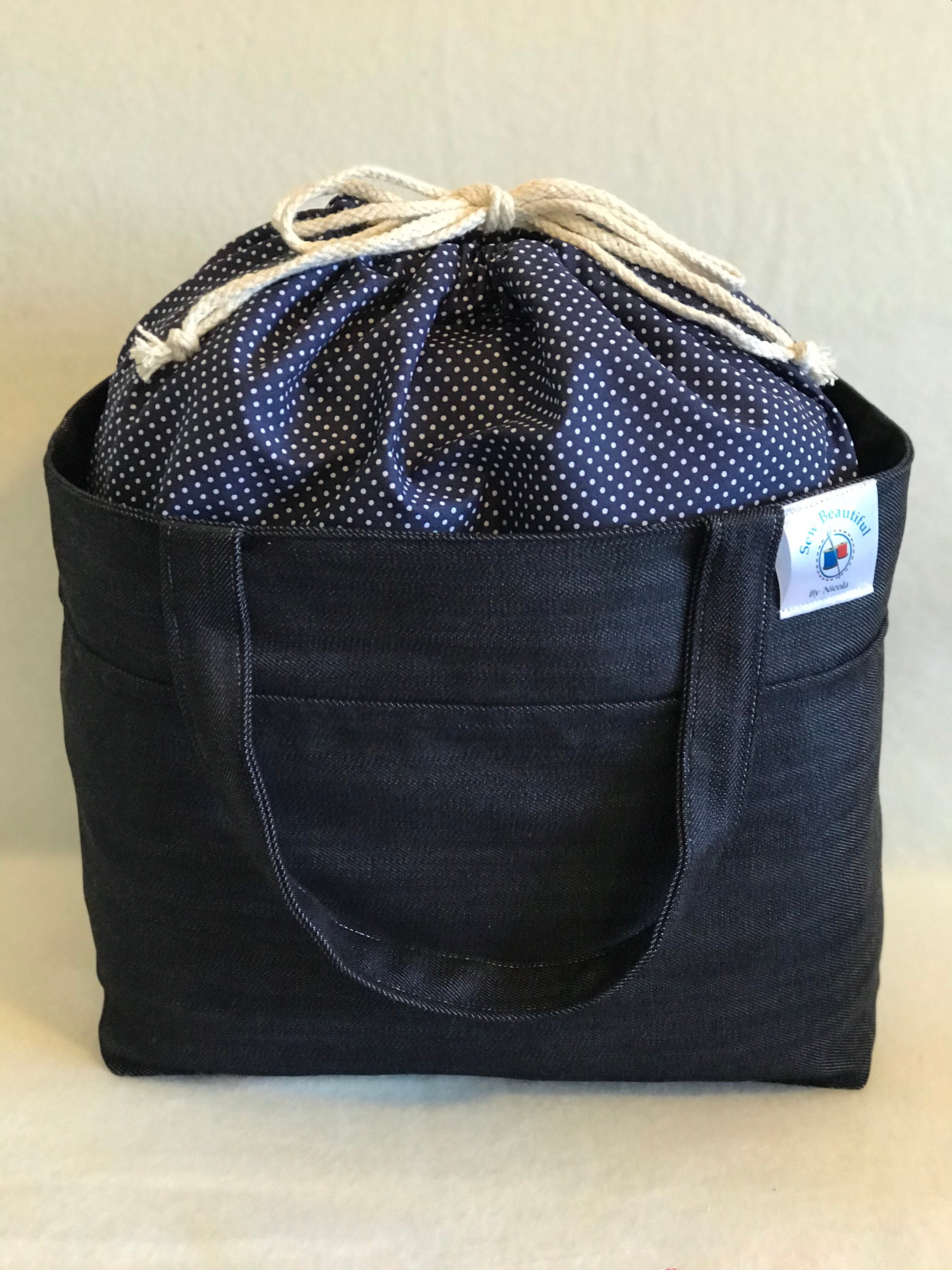 Large Knitting / Crochet Project bag ideal for projects such Etsy