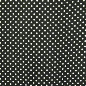 Dotted Printed Chiffon, Non-stretch, Black/white - Sold By The Yard | DIY Fabric | Costume Fabric | Sewing Materials