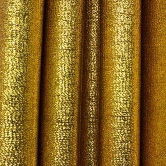 Polyester Lame Fabric, Non-stretch, Gold, Sold by the Yard Free