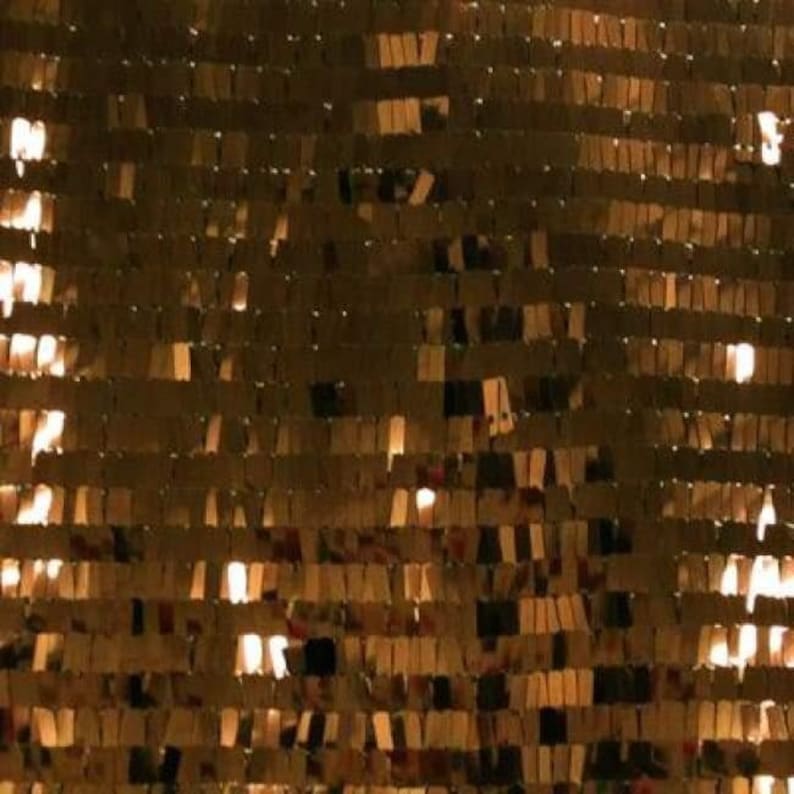 DIY Fabric Chocolate 2 Way Stretch Shiny Solid Colored Rectangle Sequins On Mesh Sewing Materials Costume Fabric Sold By The Yard
