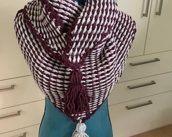 Warm scarf, Tunisch crochet