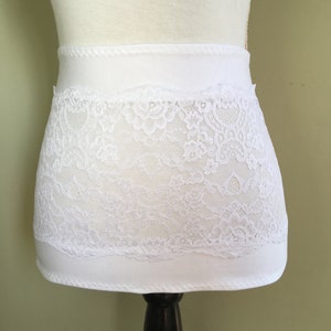 Ostomy bag cover, Ostomy, ostomy bag cover for women, Ileostomy bag cover, colostomy bag cover, ostomy lingerie, stoma lingerie in white.
