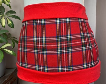 Men's Tartan Ostomy Bag Cover: Colostomy, Ileostomy, Urostomy