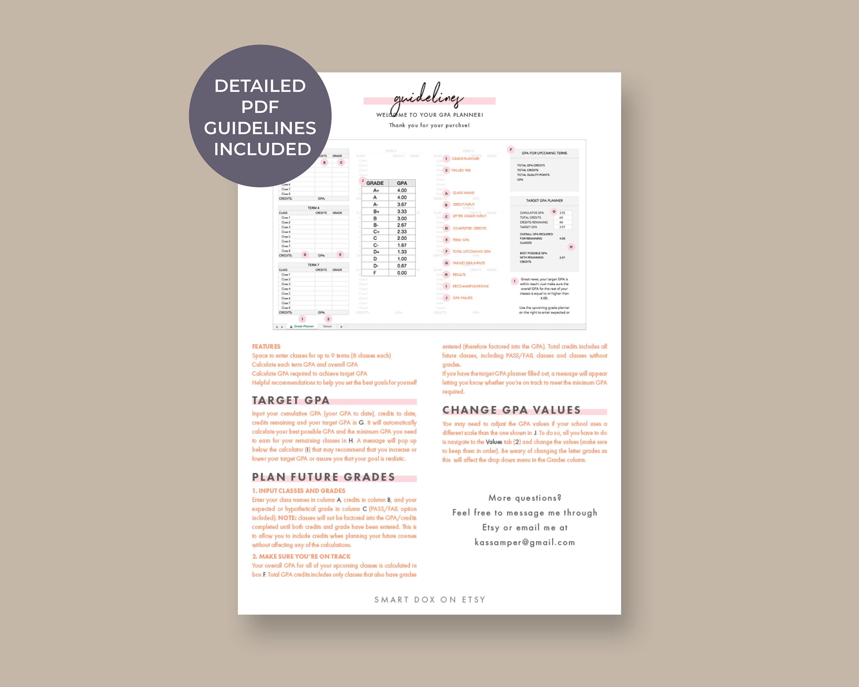 GPA Calculator / Tracker target GPA Calculator Reflections Sheet 12