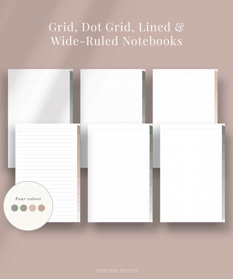 Digital Notebook Set for Students GoodNotes Notebook Etsy