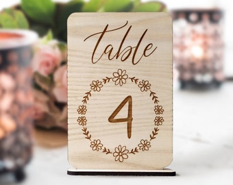 Wedding table numbers, Rustic table numbers, Wedding wooden table numbers, wooden table number set, wood table numbers for wedding