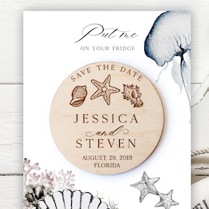 Nautical save the date, Wooden Beach nautical save the date magnets, Nautical save the date cards