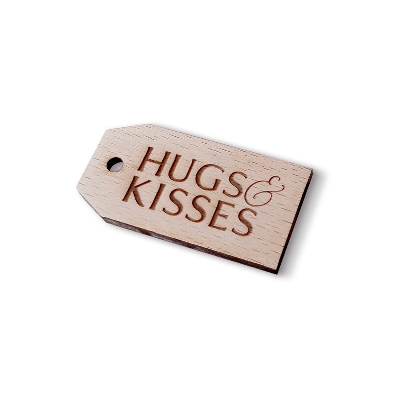 Chocolate Candy Custom Personalized Names Thank You Tags Wedding Favor Tags Hugs /& Kisses from the New Mr Mrs Champagne Tags 10PCS