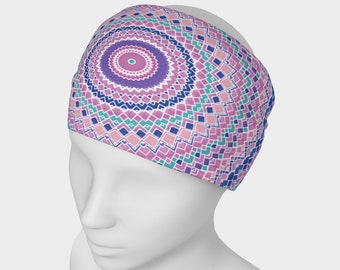 Colorful Jewel Tone Mondrian Mandala Headband