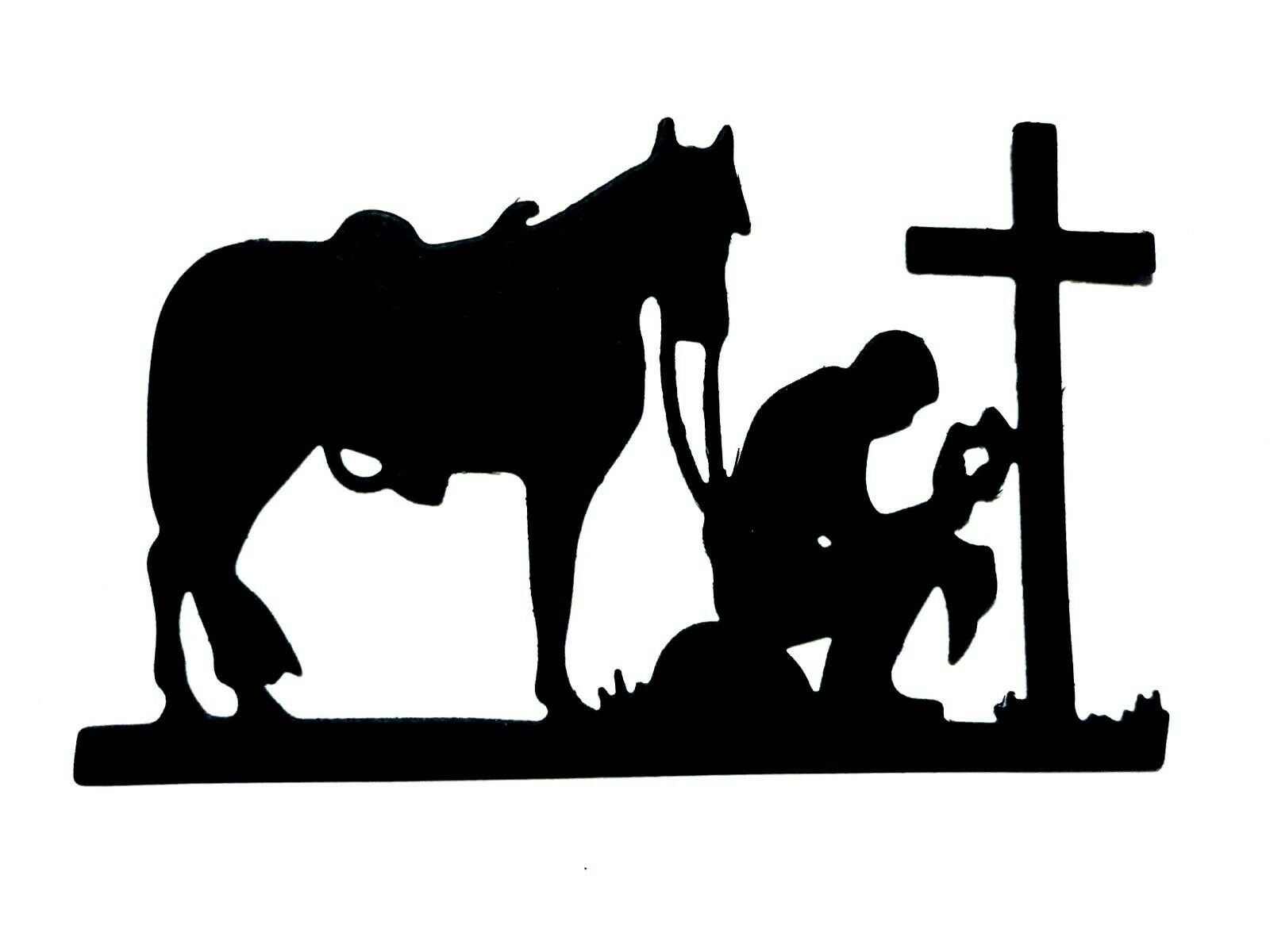COWBOY /Cowboy’s Walking Kneeling at Rugged CROSS with | Etsy