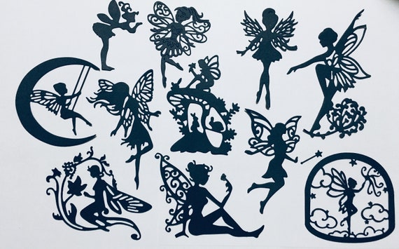 Fairy Crouched//Kneeling Metal Cutting Die New Cardmaking Scrapbooking
