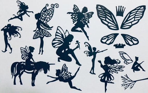 Fairy Crouched//Kneeling Metal Cutting Die New Cardmaking Scrapbooking