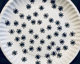 50 Real Looking SPIDER/ SPIDER'S Silhouette Die Cut/ Cuts, Use for JOKES or Cardmaking, Scrapbooking, Clipart