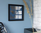 Any Nine Locations Metallic Map Print - Custom Multi Location Map Print in Copper, Silver or Gold Foil