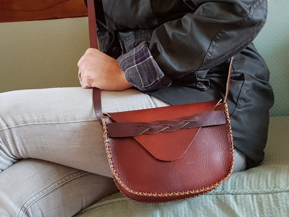 leather saddle bag crossbody