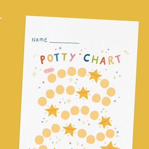 PRINTABLE Potty Training Reward Chart Kids Reward Chart - Etsy