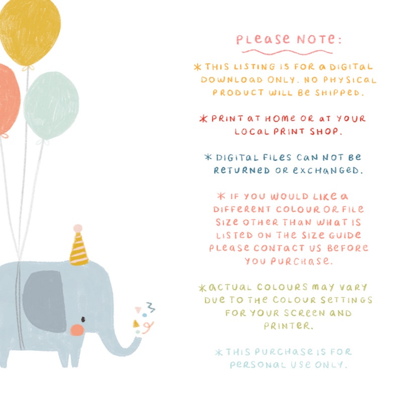 PRINTABLE New Baby Card Baby Elephant Green Baby Shower Greetings Card Instant Download Card Printable Greetings Card Cute Elephant image 6