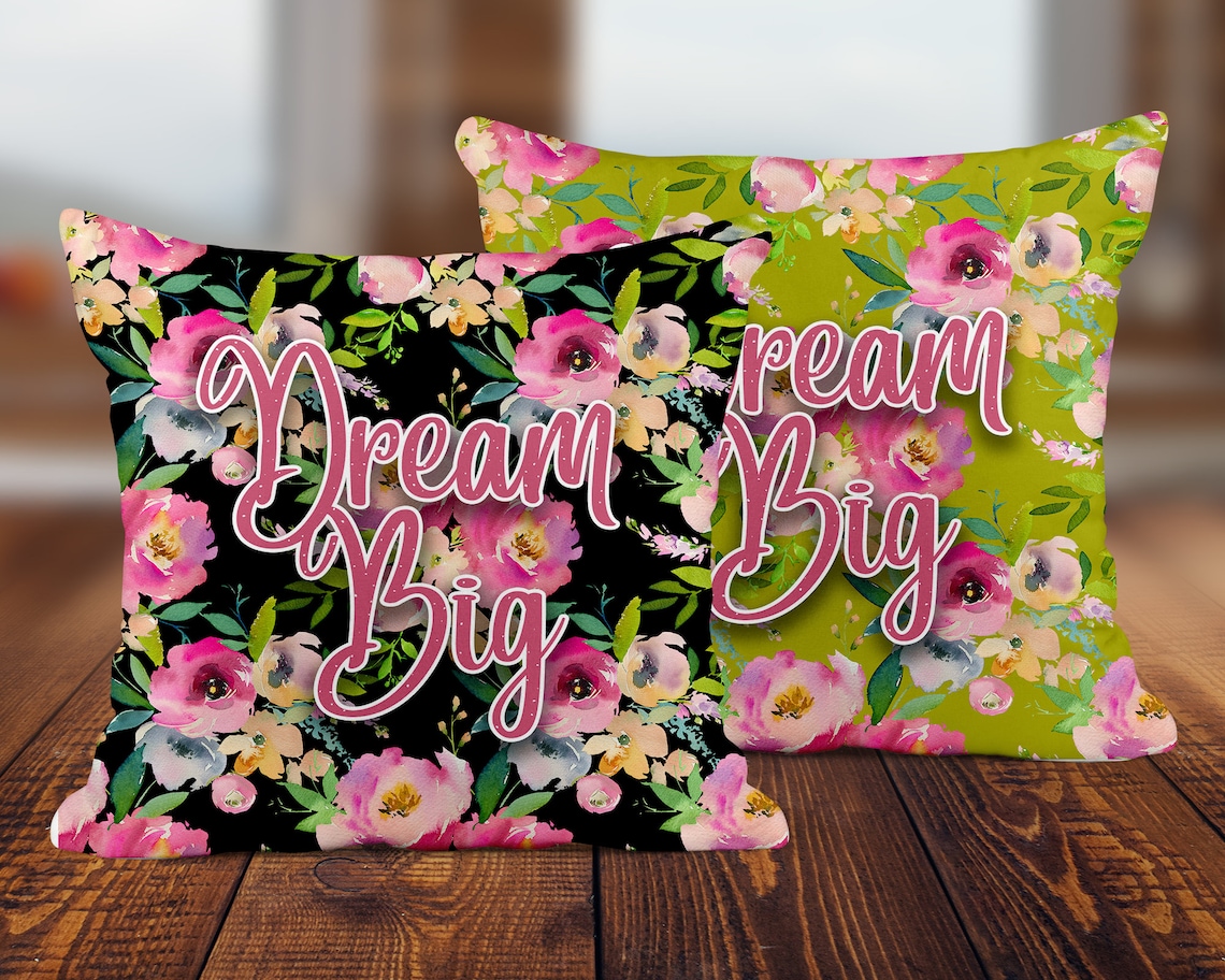 Sublimation Pillow Case Template. 5 Square Designs in Etsy 日本