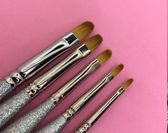 Nial Art Brushes - Filbert Shape