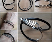 quot fish Ridge and hook quot bracelet in sterling silver