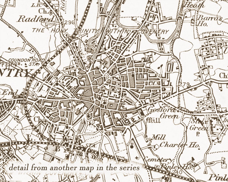 Sheffield Map Old Sheffield Map Vintage Map City Map Print Etsy UK