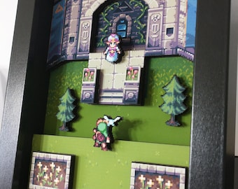 Diorama 3D de Link Meets Zelda: The Legend of Zelda Ocarina of Time