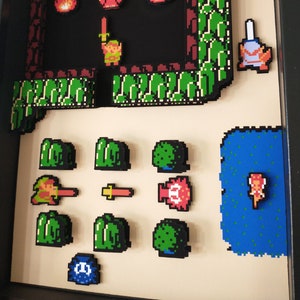 The Legend of Zelda Shadow Box Diorama 3D Pop Art