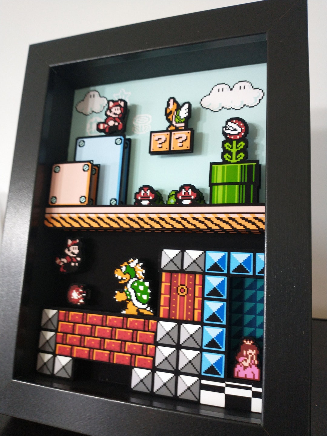 Buy Super Mario 3 Shadow Box Diorama 3D Pop Art Online in India - Etsy